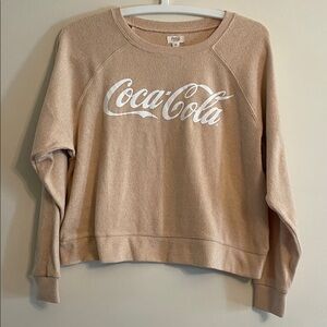 Coca Cola Cropped Sweatshirt Y2K Style
Size S